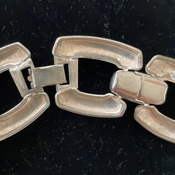 Vintage Silvertone Chunky Choker Made in Hong Kong - Picture 5 of 8